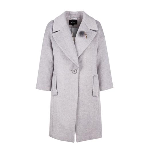 2018秋冬装新款女装呢外套长袖保暖毛呢外套女中长款 商品图3