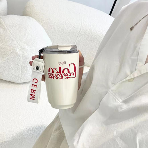GE-CK22AW-B9 可口可乐联名款摩卡保温杯（茶白色） 商品图2