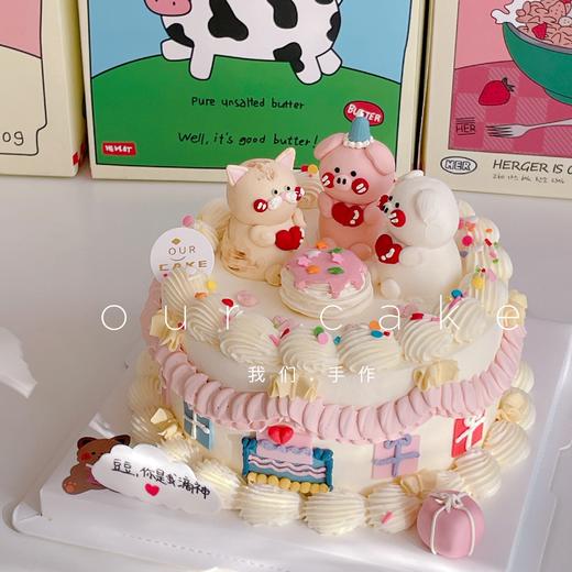 3只立体小动物复古蛋糕-低糖处理无添加 商品图5