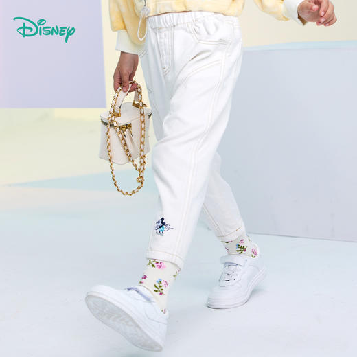 【商场同款】
迪士尼童装女童裤子玩酷米奇简约时尚牛仔裤柔软亲肤秋新品 商品图2
