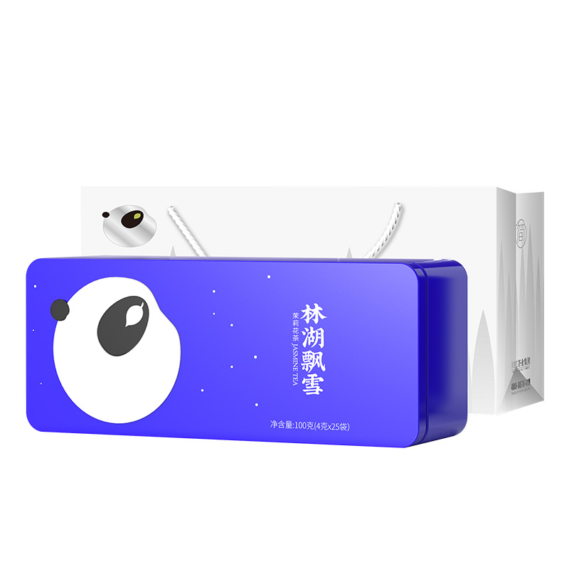 川红 林湖飘雪银针条盒100g