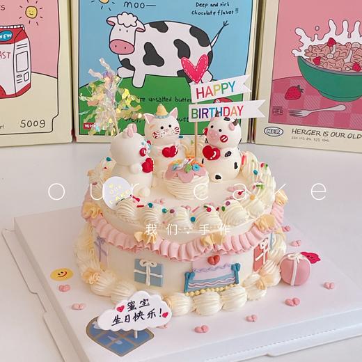 3只立体小动物复古蛋糕-低糖处理无添加 商品图6