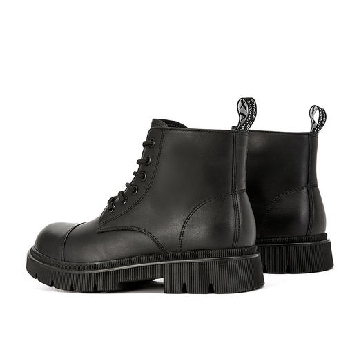 西遇马丁靴男冬季新款复古潮男英伦风短靴厚底增高工装靴22125656 商品图3