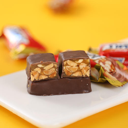 俄罗斯进口士力架 焦糖巧克力花生夹心糖 500g/袋 商品图5