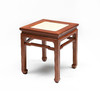 红桥红  家具严选  缅甸花梨（大果紫檀）【藤面 40马蹄腿带束腰 方凳】 商品缩略图2