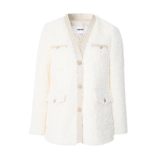 VIMAGE纬漫纪冬季新款保暖洋气显瘦外套女V1814437 商品图4