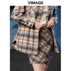  VIMAGE纬漫纪冬季新款高腰时尚包臀裙短裙半身裙V1806424