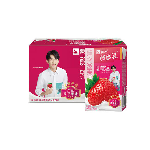 T酸酸乳营养乳味饮品草莓味利乐包250ml×24包 商品图0