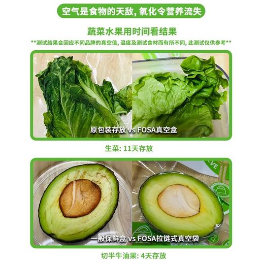 FOSA智能真空食物保鲜沙拉盒厨房收纳盒宝宝小食盒 豪华礼盒装 商品图3