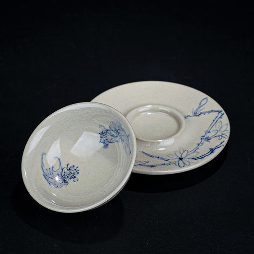 李俊紫陶釉下青花杯 商品图1