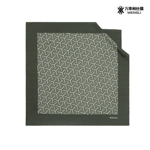 双面印花丝羊毛围巾-锁清秋 商品图4