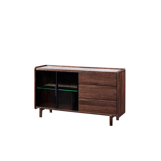 【现代风-CY321餐柜】现代风/餐厅/北美黑胡桃/实木餐边柜 商品图1