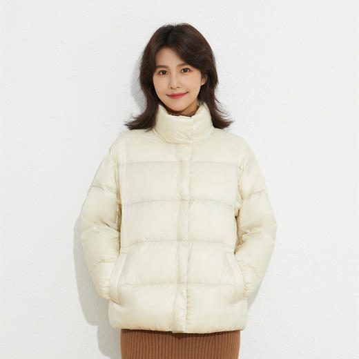 「5款配色！2022秋冬新款」柔菇菇羽绒服 韩版短款90白鸭绒面包服外套上衣 商品图2