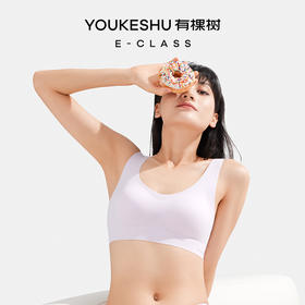 大胸显小无痕无钢圈收副乳背心式运动文胸