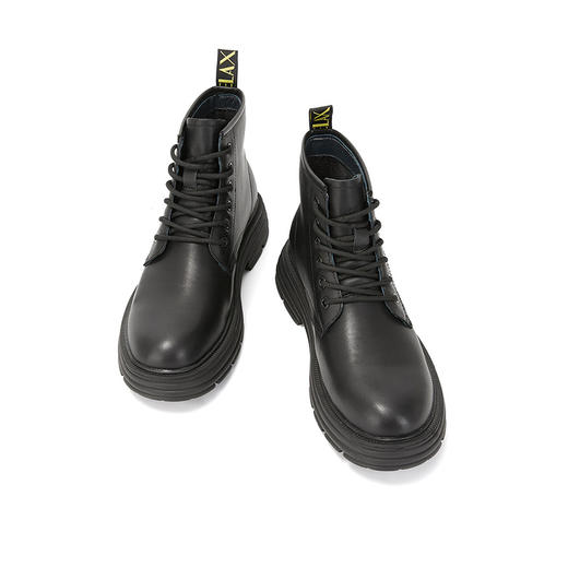 西遇男款马丁靴新款冬季工装鞋复古潮流短靴英伦风靴子22125667 商品图1