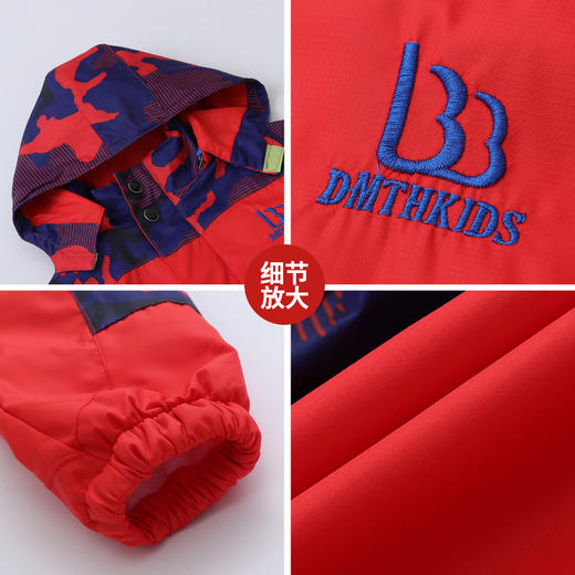 【限时钜惠119元】【深冬三合一款】新款儿童冲锋衣男女童三合一拆卸厚秋冬款女童装加绒中大童防水防风外套 商品图2
