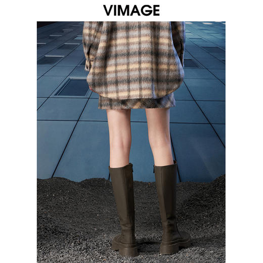  VIMAGE纬漫纪冬季新款高腰时尚包臀裙短裙半身裙V1806424 商品图4