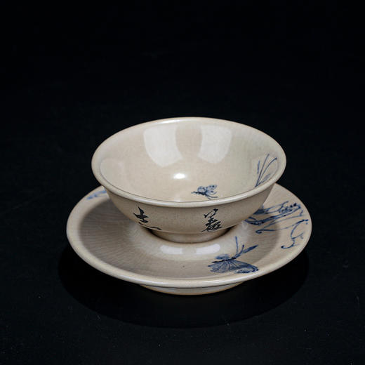 李俊紫陶釉下青花杯 商品图0