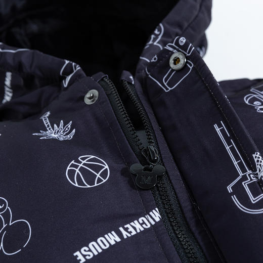 【商场同款】迪士尼童装秋冬新品儿童保暖夹棉外套时尚潮酷满印男童上衣214DS0240 商品图5