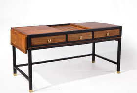 苏梨上品满庭芳系列家具 茶室茶桌 中式木制家具