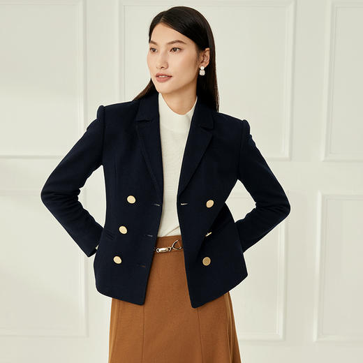 EITIE爱特爱新款通勤时尚西装短外套6803518 商品图2