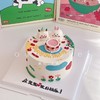 油画风/立体小动物熊兔狗kitty情侣卡通蛋糕-低糖处理无添加 商品缩略图4