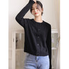 针织衫开衫上衣，薄款纯色针织毛衣外套SR-K16430 商品缩略图4