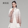 「2022秋冬新款！渐变色90白鸭绒款」柔菇菇轻薄羽绒服女 立领渐变色外套上衣 商品缩略图0