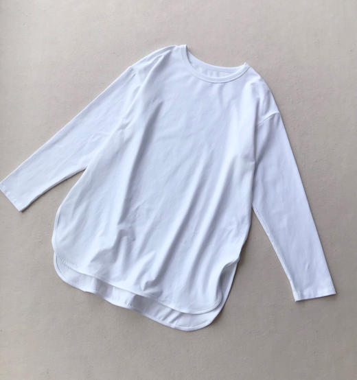 燕尾长袖圆领衫 白色 黑色 灰色 自己备注颜色号码 商品图8