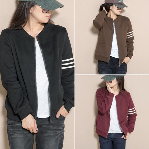 裁缝学苑AQ131 立领卫衣纸样女装外套短款拉链开衫上衣打版服装图 商品图3