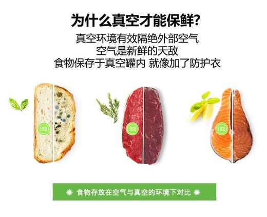 FOSA智能真空保鲜罐防潮密封奶粉盒宝宝辅食罐茶叶杂粮收纳保鲜盒 商品图1