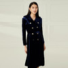 EITIE爱特爱冬季新款经典翻领时尚双排扣收腰中长风衣外套6804502 商品缩略图2