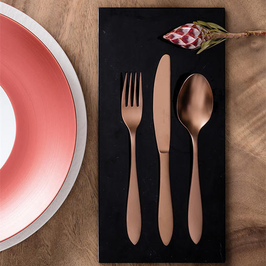 【仅样品】villeroyboch德国唯宝进口生活西餐刀叉勺 304不锈钢精致家用匠心刀叉16件套 商品图2