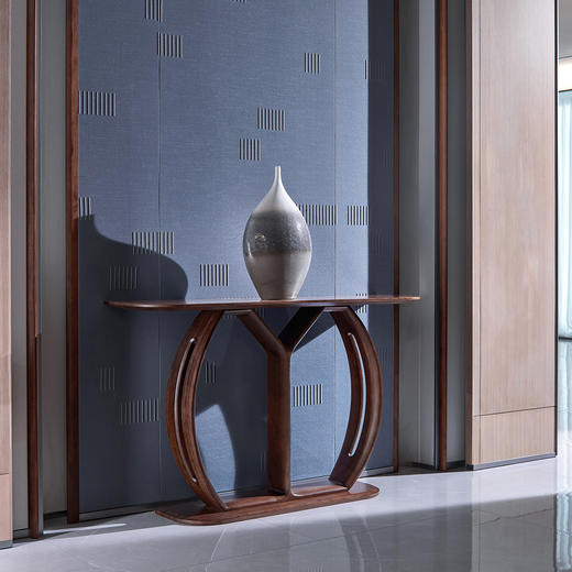 【现代风-CY601玄关】现代风/入户/北美黑胡桃/实木玄关 商品图1