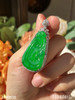 2140610，老坑冰艳绿如意吊坠，具体价格微信咨询 商品缩略图5