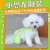 新款宠物小恐龙衣服 加绒加厚 秋冬连帽棉衣棉服四脚 商品缩略图0