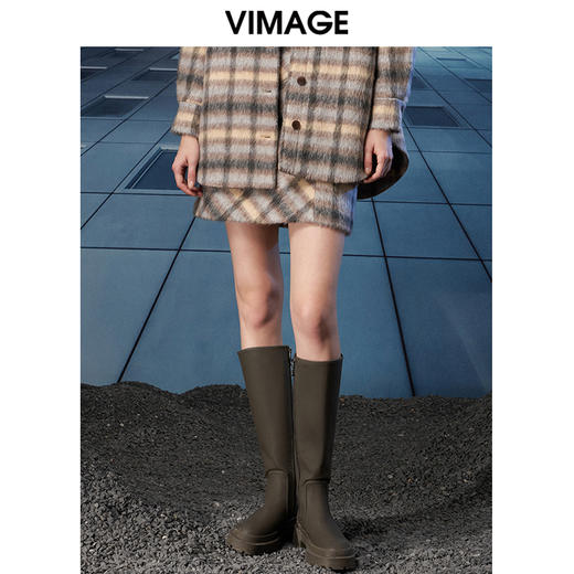  VIMAGE纬漫纪冬季新款高腰时尚包臀裙短裙半身裙V1806424 商品图1
