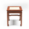 红桥红  家具严选  缅甸花梨（大果紫檀）【藤面 40马蹄腿带束腰 方凳】 商品缩略图0