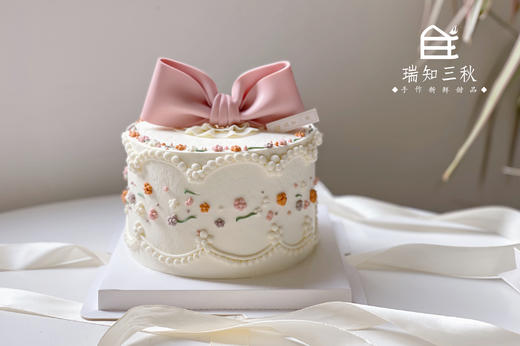 碎花粉蝴蝶结 商品图0