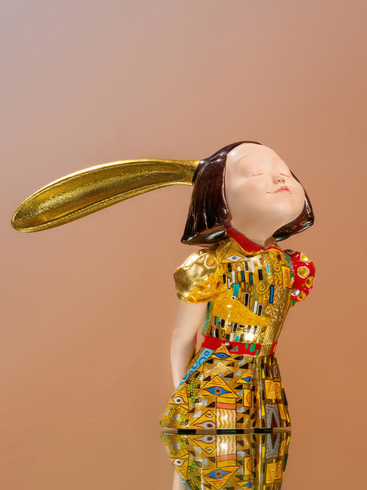 稀奇艺术 《我看到了幸福》金迷克里姆特 雕塑 商品图1