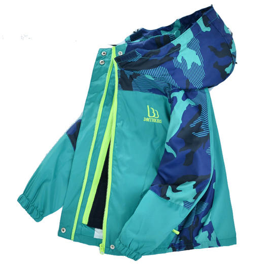 【限时钜惠119元】【深冬三合一款】新款儿童冲锋衣男女童三合一拆卸厚秋冬款女童装加绒中大童防水防风外套 商品图4