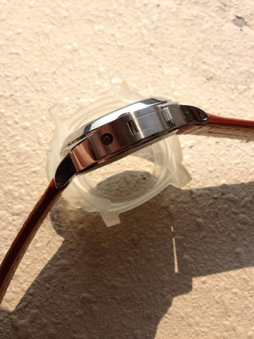 （沛005）XF沛纳海PAM 00005 系列：LUMINOR款式：手动机械,6497避震：Incabloc避震动力储备：56小时，男士手表，皮表带，密底 商品图10