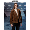 VIMAGE纬漫纪冬季新款保暖短款皮草大衣女V1893411 商品缩略图4