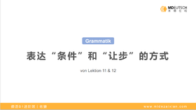【语法】表达条件和让步的方式丨L11-12