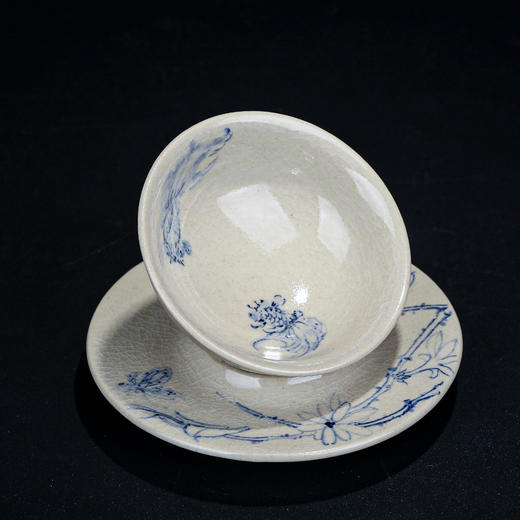 李俊紫陶釉下青花杯 商品图2