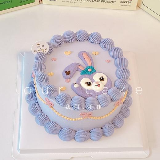 手绘星黛露兔子复古蛋糕-低糖处理无添加 商品图0