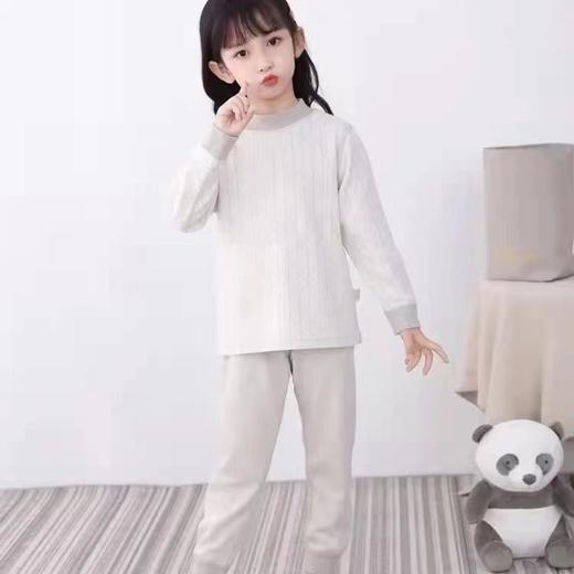素道有机彩棉 中童秋衣套装 【京东快递送货上门】 商品图0