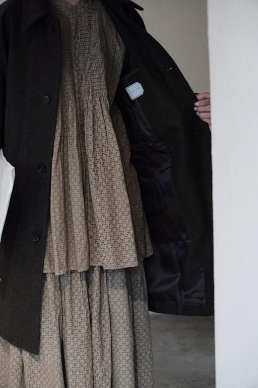 ECOLE DE CURIOSITES 大理石纹麦尔登呢羊毛大衣(Made in Italy) 商品图8