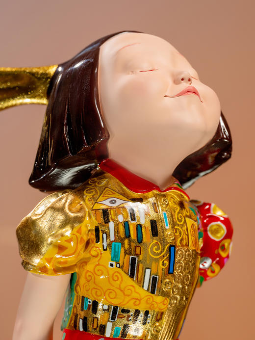 稀奇艺术 《我看到了幸福》金迷克里姆特 雕塑 商品图4