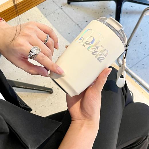 GE-CK22AW-B9-1 可口可乐联名款摩卡保温杯（琉璃白） 商品图3